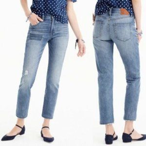 J. Crew Vintage Crop Patchwork High Rise Jeans 26